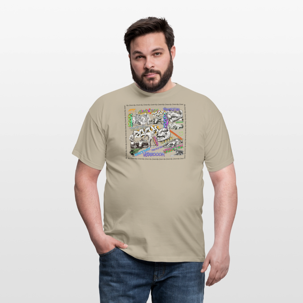 Unisex T-Shirt F1 Graffiti - sand beige