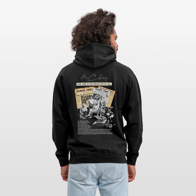Diamond Range Unisex Hoodie limited editions design 2 - black