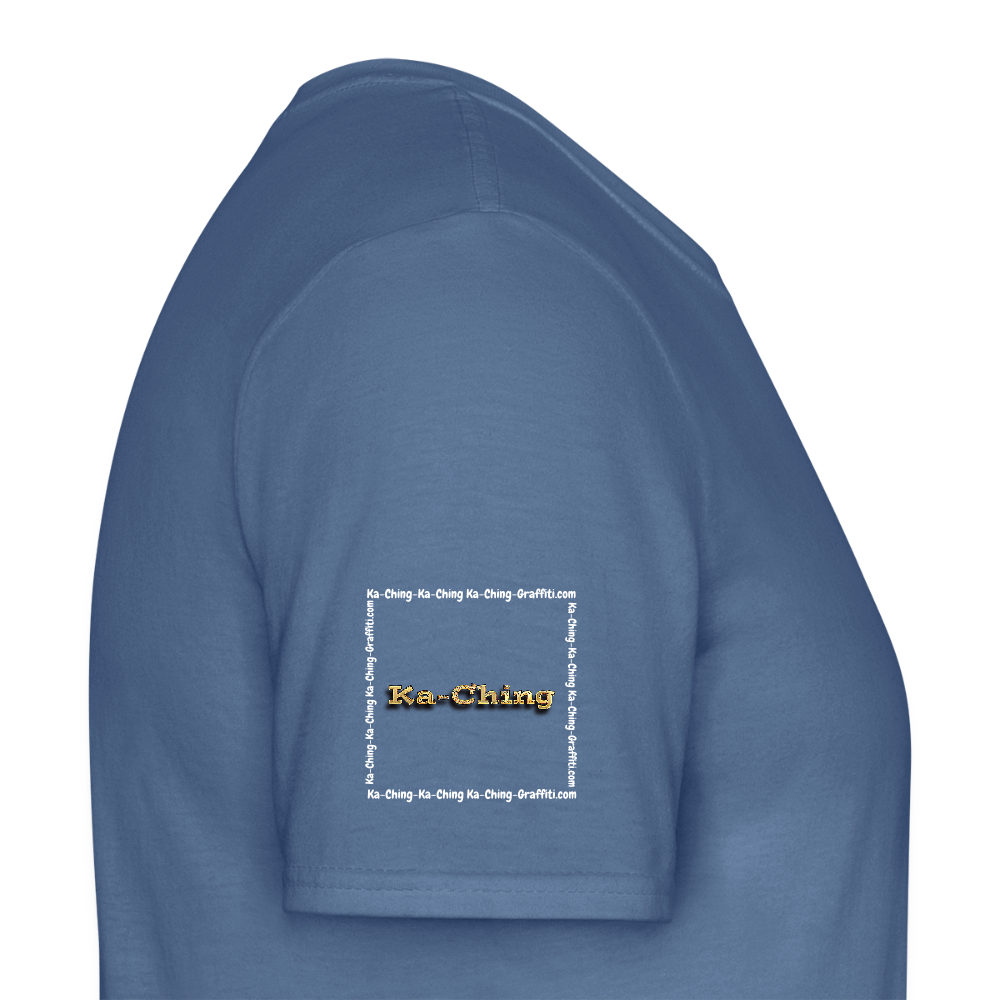 Unisex T-Shirt Ching Gold Logo WH/Dark CHGD-T-02d - dove blue 
