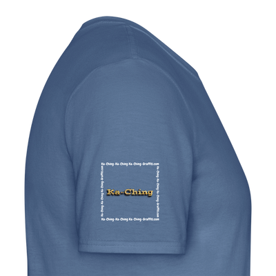 Unisex T-Shirt Ching Gold Logo WH/Dark CHGD-T-02d - dove blue 