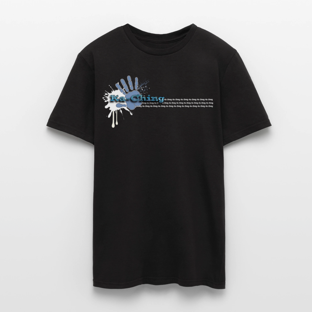 Unisex T-Shirt Ching Blue Logo WH/Dark CHBL-T-05d - black