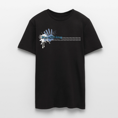 Unisex T-Shirt Ching Blue Logo WH/Dark CHBL-T-05d - black