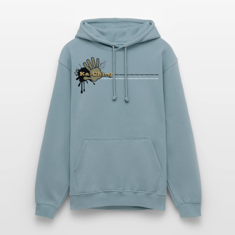 Unisex Hoodie Ching Gold logo - stonewash blue