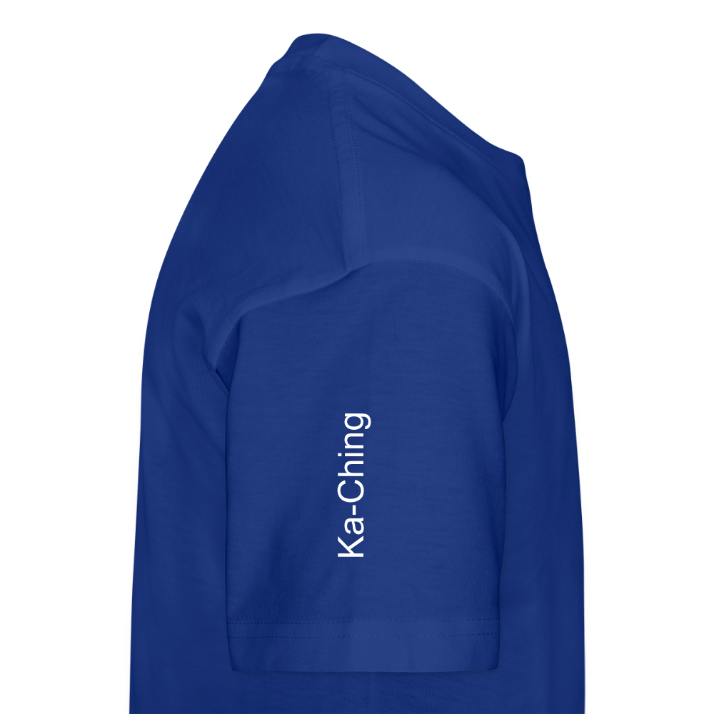 Ka-Ching T-Shirt Ching Green Logo - royal blue
