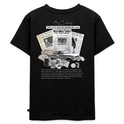 Silver Range City Bonds Robɓery 1990 Tee limited edition - black