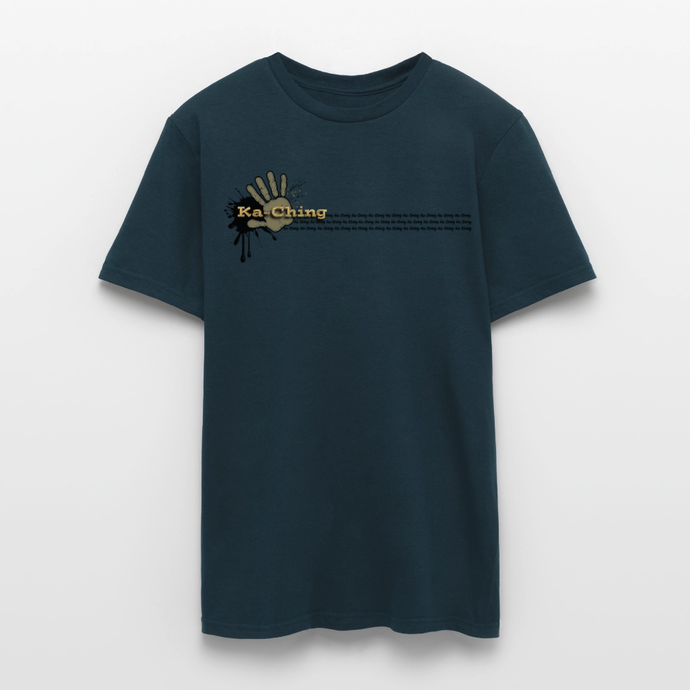 Ka-Ching T-Shirt Ching Gold Logo CHGD-T-02w - navy