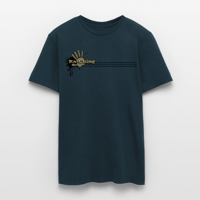 Ka-Ching T-Shirt Ching Gold Logo CHGD-T-02w - navy