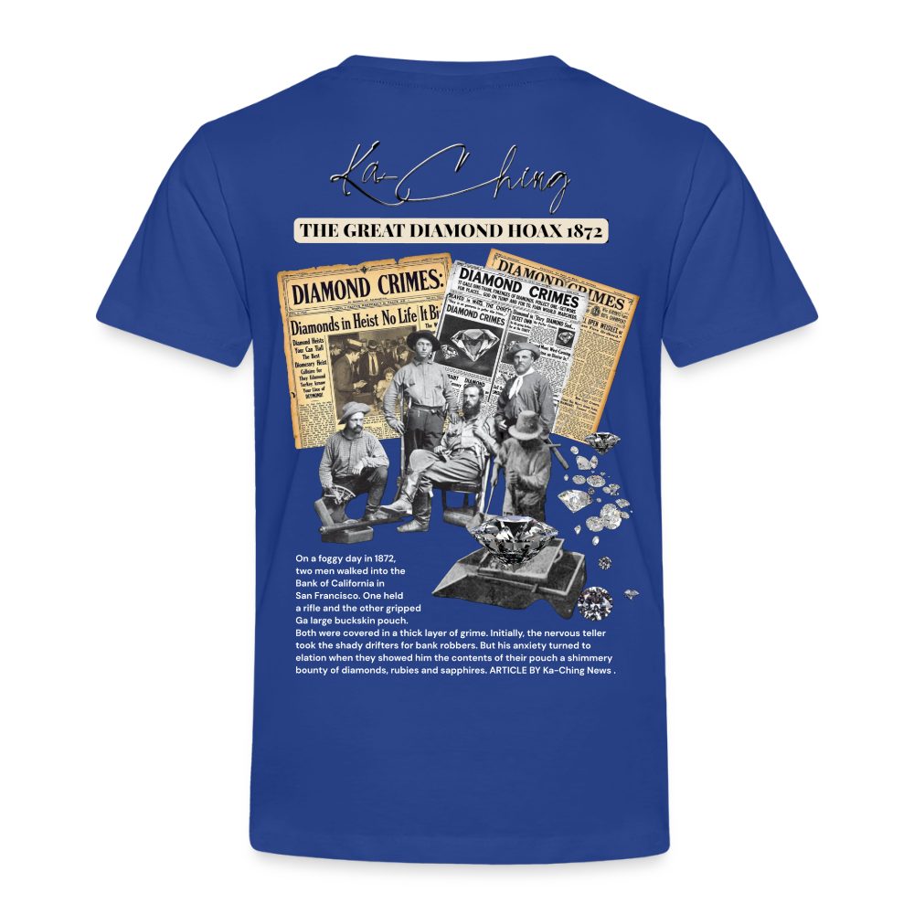 Diamond Range The Great Hoax 1872 Tee limited edition - royal blue