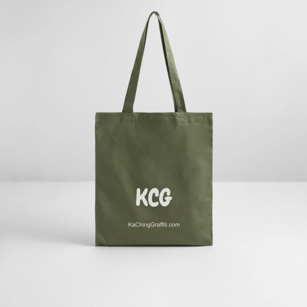 Ching Tote Bag Green Logo - khaki
