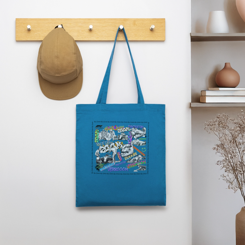 Graffiti F1Tote Bag - royal blue