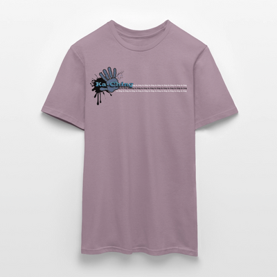Unisex T-Shirt Ching Blue Logo CHBL-T-05c - purple-grey 
