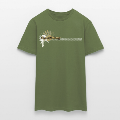 Unisex T-Shirt Ching Gold Logo WH/Dark CHGD-T-02d - military green