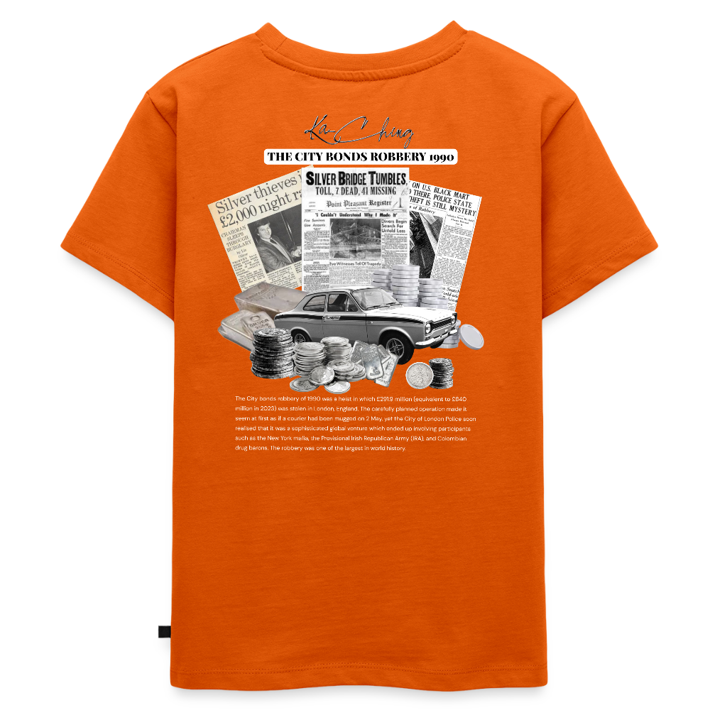 Silver Range City Bonds Robɓery 1990 Tee limited edition - orange 