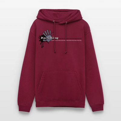 Unisex Hoodie Ching Silver logo - bordeaux