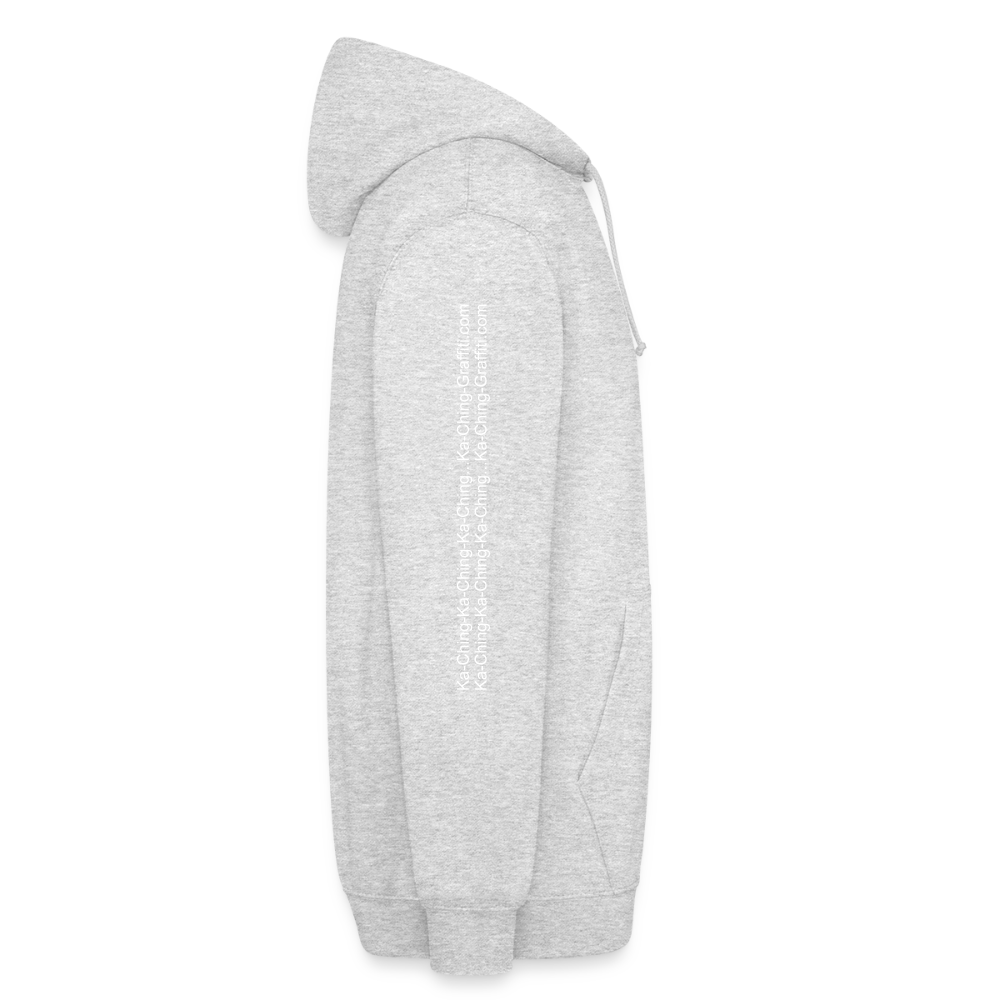 Unisex Hoodie Ching Silver logo - light heather grey