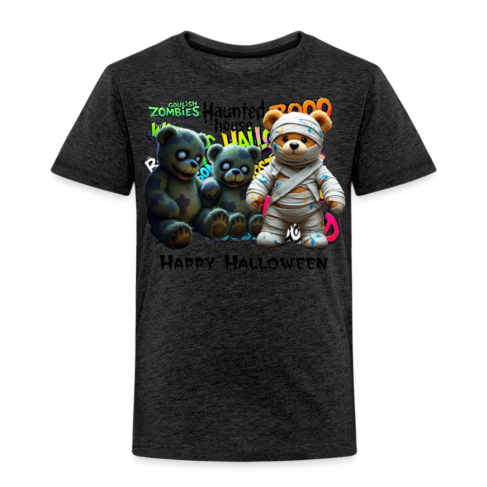 Teddies zombie mummy Halloween Tee - charcoal grey