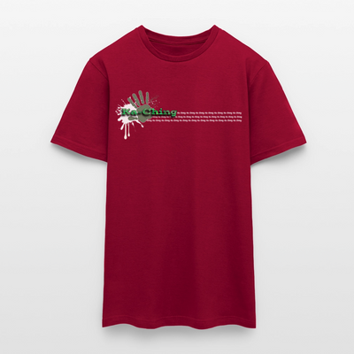 Unisex T-Shirt Ching Green Logo WH/Dark CHGR-T-01d - brick red