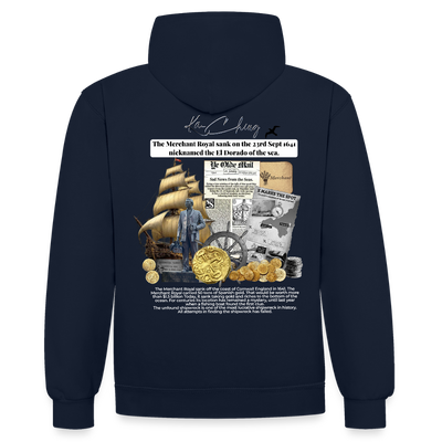 Golden silver Range The Merchant Royal Hoodie limited edition - navy/heather grey