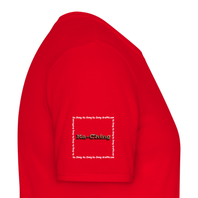 Unisex T-Shirt Ching Bronze Logo WH/Dark CHBR-T-04d - red
