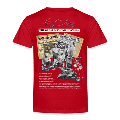 Diamond Range The Great Hoax 1872 Tee limited edition - red