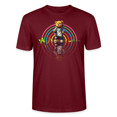 Neon Teds Tee - burgundy