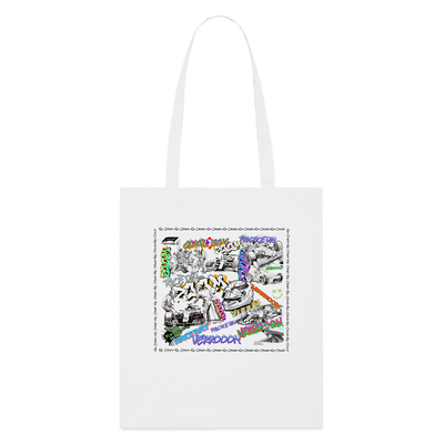 Graffiti F1Tote Bag - white