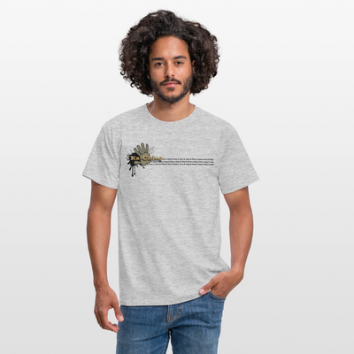 Ka-Ching T-Shirt Ching Gold Logo CHGD-T-02w - heather grey