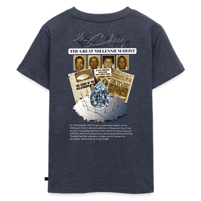 Diamond Range Millenium Heist 2000 Tee limited edition - heather denim