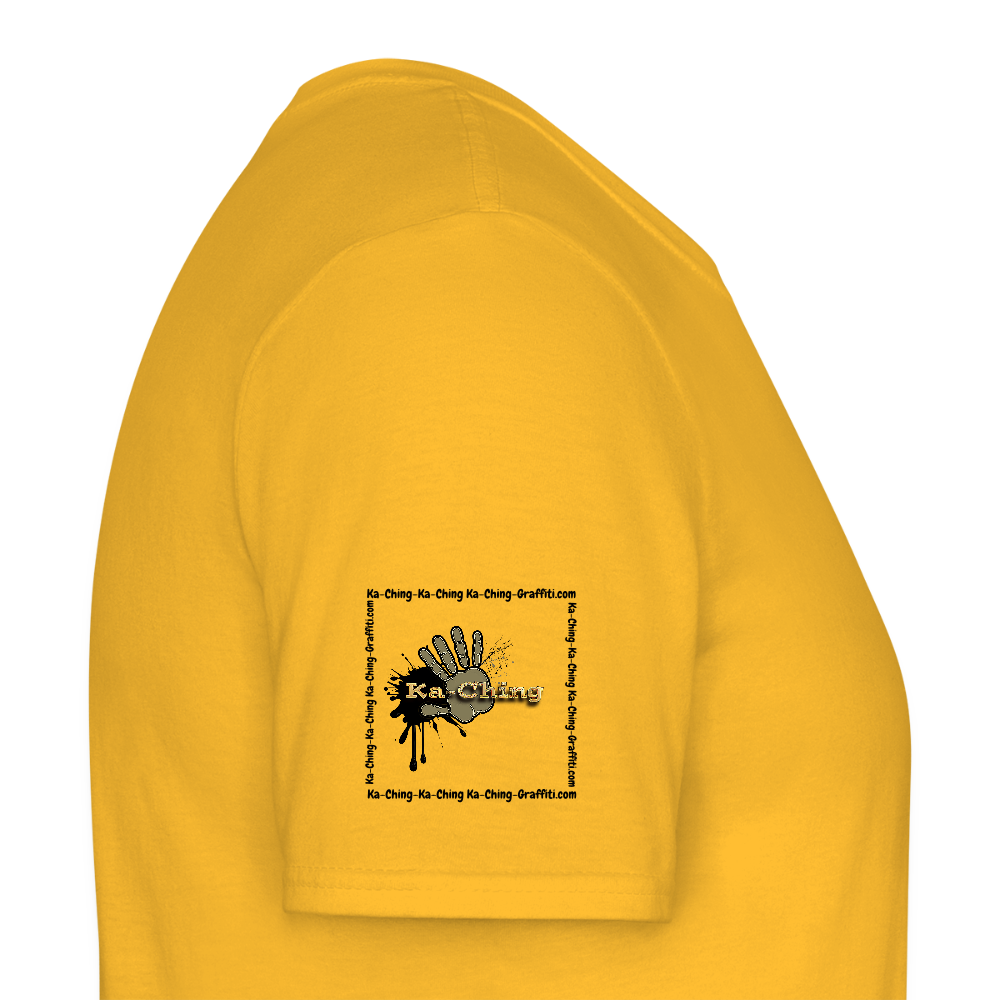 Ka-Ching T-Shirt Ching Gold Logo CHGD-T-02w - yellow