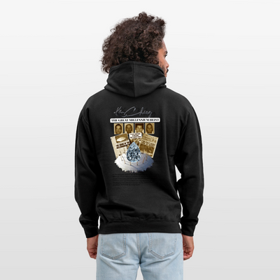 Diamond Range Unisex Hoodie limited editions design 2 - black