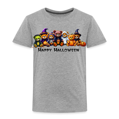 Teddies Halloween Tee - heather grey