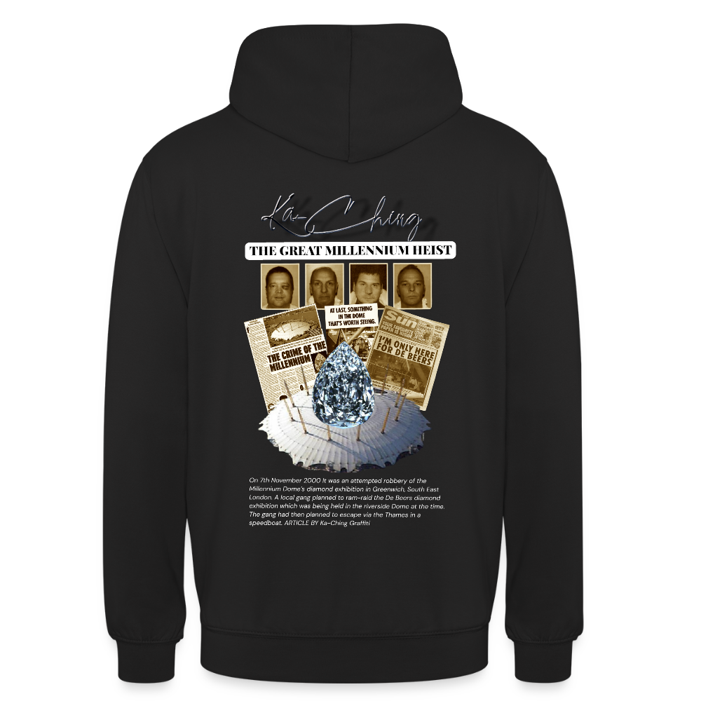Diamond Range Unisex Hoodie limited editions design 1 - black