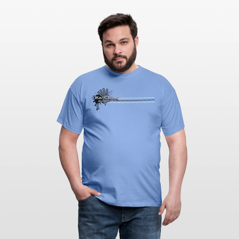 Unisex T-Shirt Ching Silver Logo CH-SLR-T-03c - carolina blue