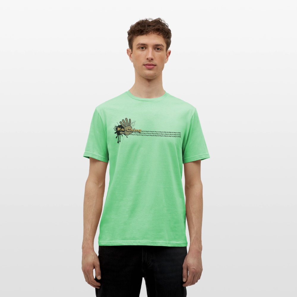 Ka-Ching T-Shirt Ching Gold Logo CHGD-T-02w - mint green