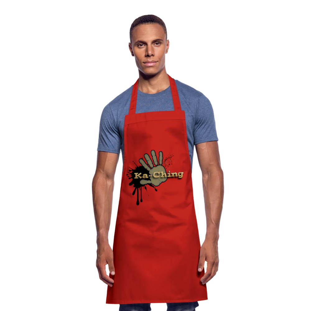 Cooking Apron gold - red