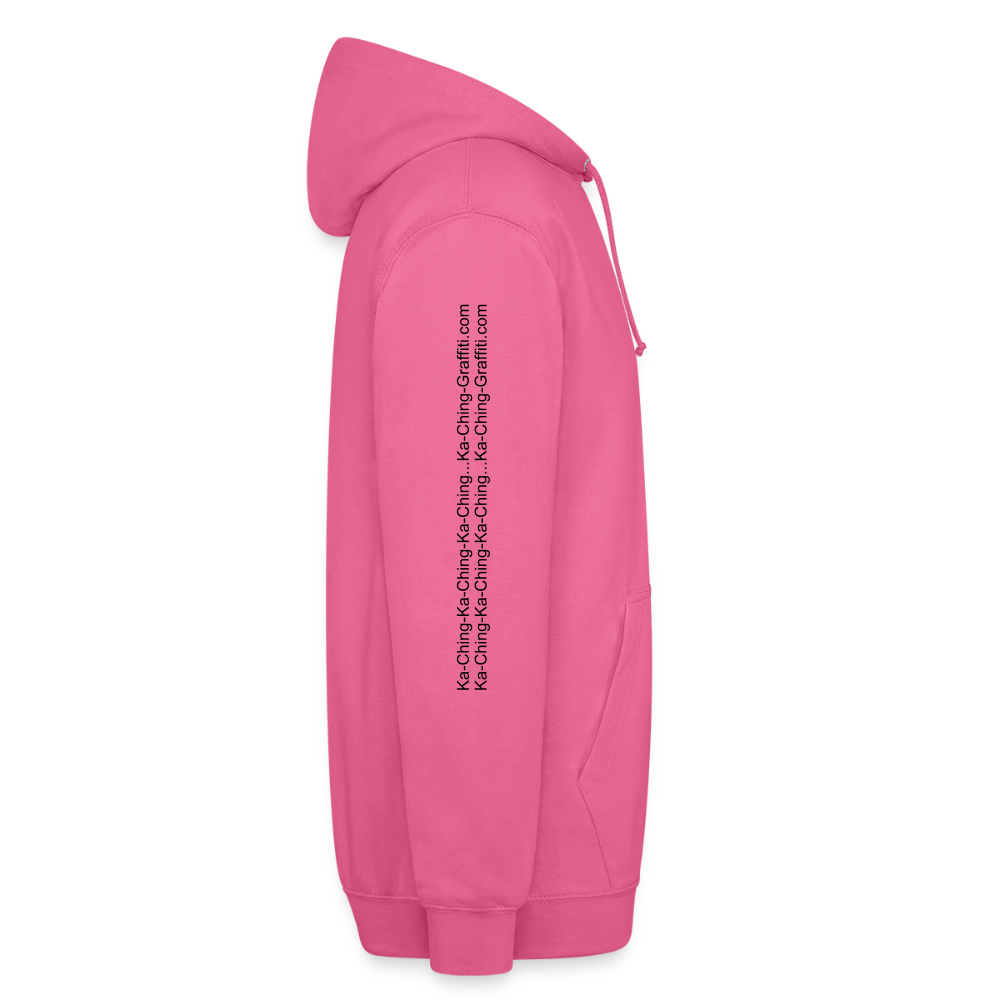 Unisex Hoodie Ching gold purple logo - pink