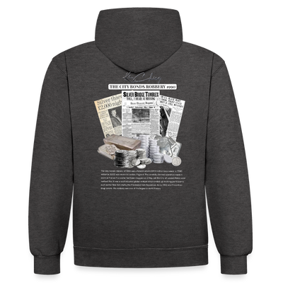 Silver Range City Bonds Robɓery 1990 Hoodie limited edition - charcoal/black