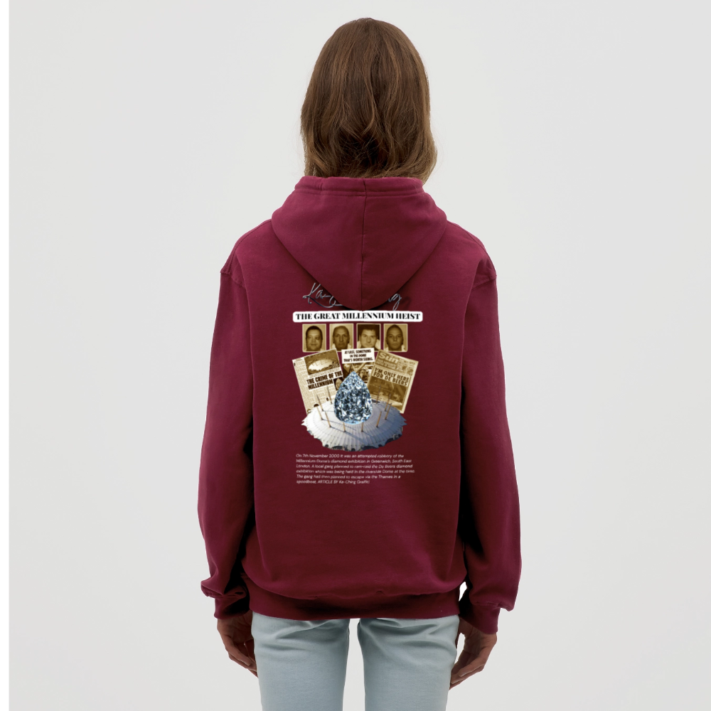 Diamond Range Unisex Hoodie limited editions design 1 - bordeaux