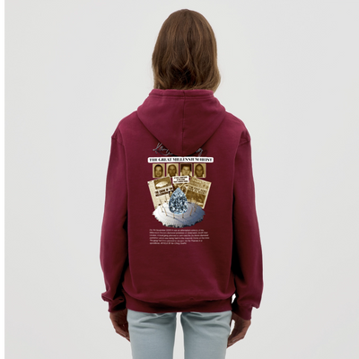 Diamond Range Unisex Hoodie limited editions design 1 - bordeaux