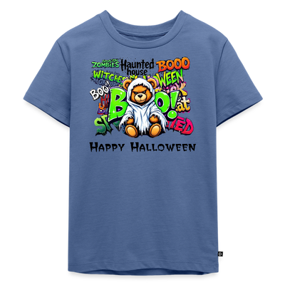 Teddie Ghost boo Tee - stone blue