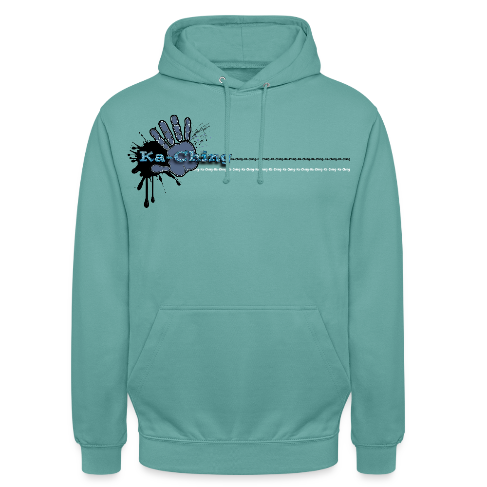 Unisex Hoodie Ching Blue logo - pastel turquoise