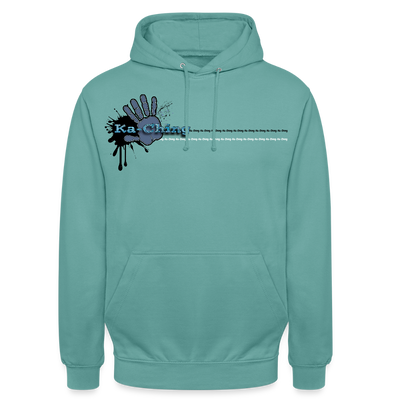 Unisex Hoodie Ching Blue logo - pastel turquoise