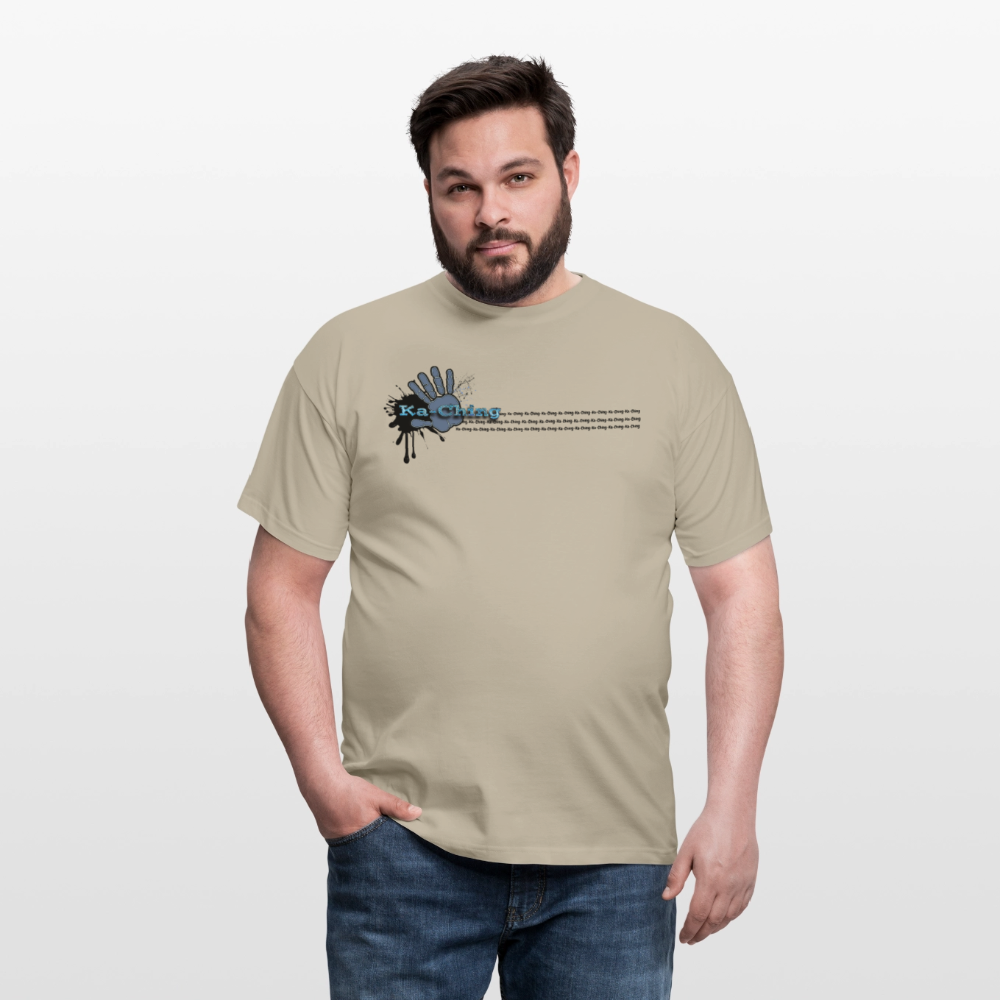 Unisex T-Shirt Ching Blue Logo CHBL-T-05w - sand beige