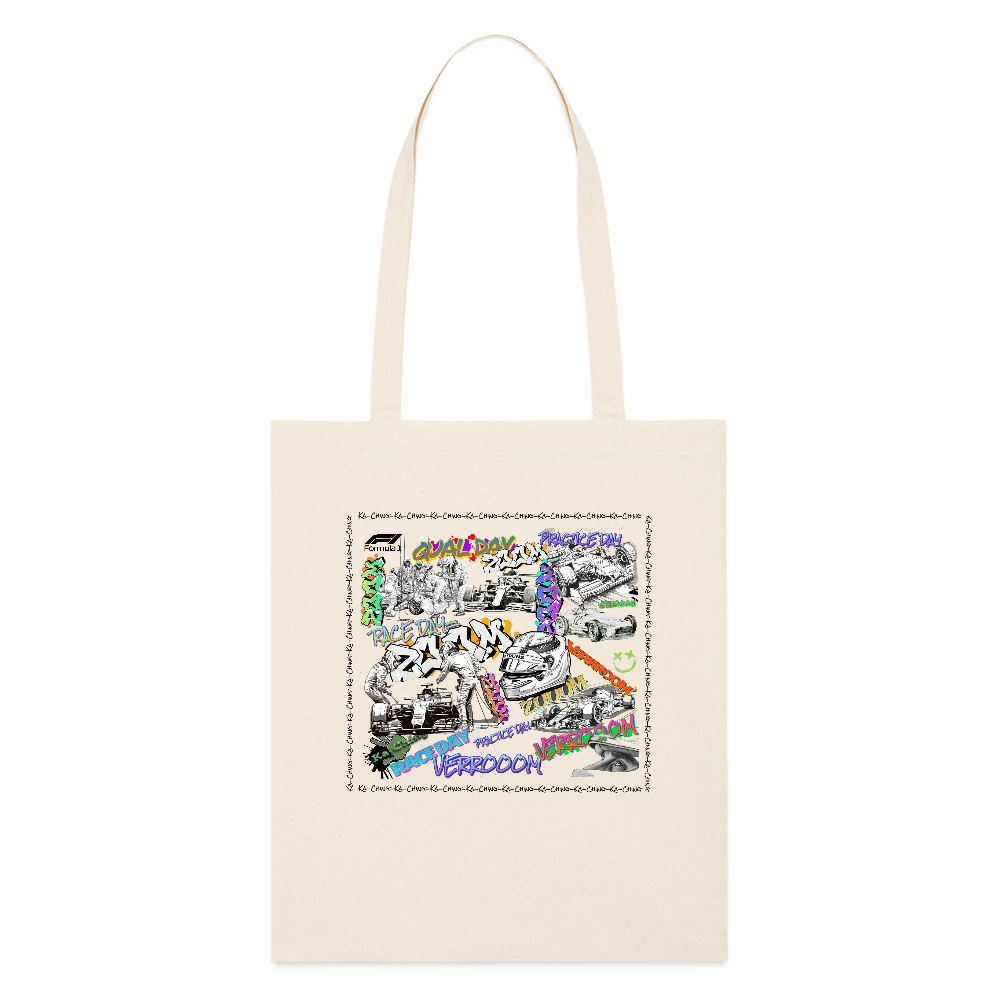 Graffiti F1Tote Bag - natural raw