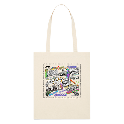Graffiti F1Tote Bag - natural raw
