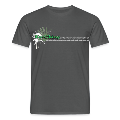 Unisex T-Shirt Ching Green Logo WH/Dark CHGR-T-01d - charcoal grey