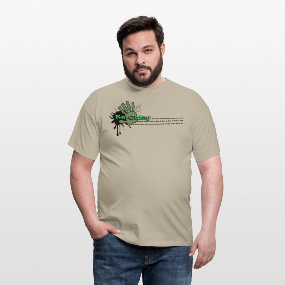 Unisex T-Shirt Ching Green Logo CHGR-T-01w - sand beige
