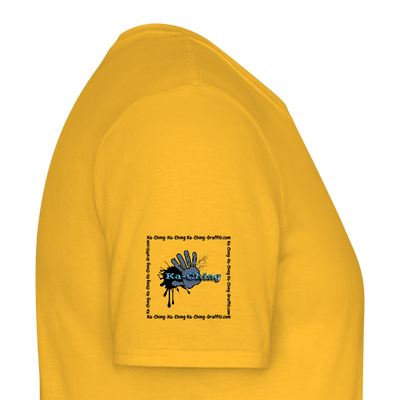 Unisex T-Shirt Ching Blue Logo CHBL-T-05w - yellow