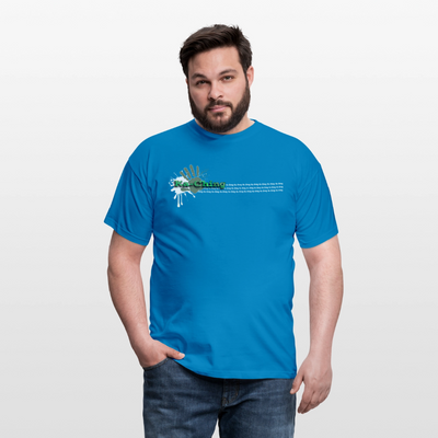Unisex T-Shirt Ching Green Logo WH/Dark CHGR-T-01d - royal blue