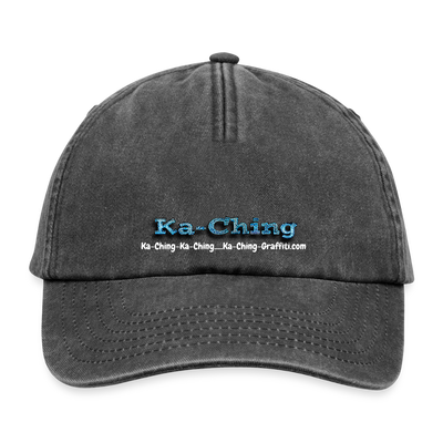 Ka-Ching Cap blue Logo - vintage black